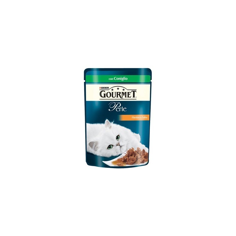 Purina Gourmet Perle Filettini In Salsa Gr.85 con coniglio