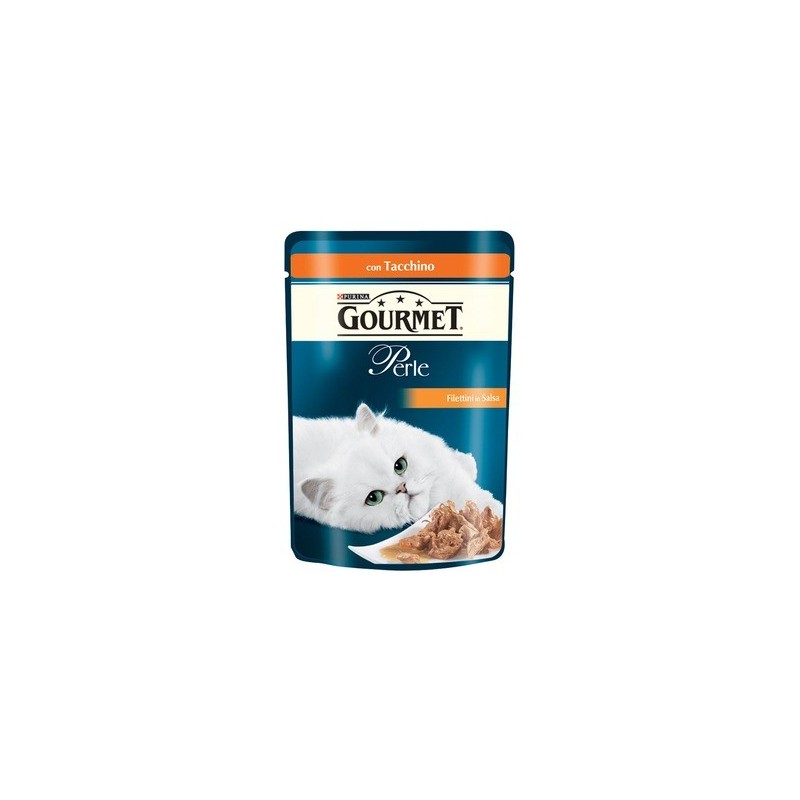 Purina Gourmet Perle Filettini In Salsa Gr.85 con tacchino