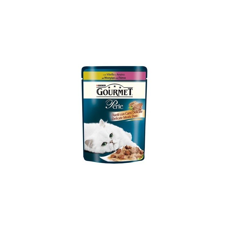Purina Gourmet Perle Duetti Gr.85 con vitello e anatra