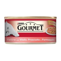 Purina Gourmet 195gr fettine con formaggio con vitello e prosciutto