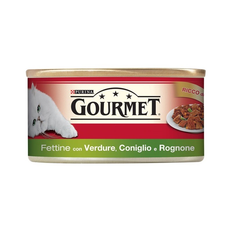 Purina Gourmet 195gr fettine con verdure con coniglio e rognone