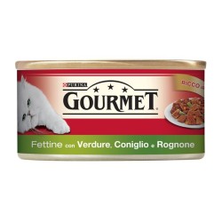 Purina Gourmet 195gr fettine con verdure con coniglio e rognone