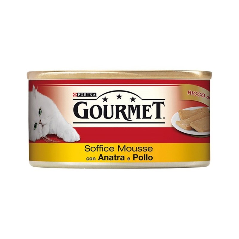Purina Gourmet 195gr - soffice mousse con anatra e pollo