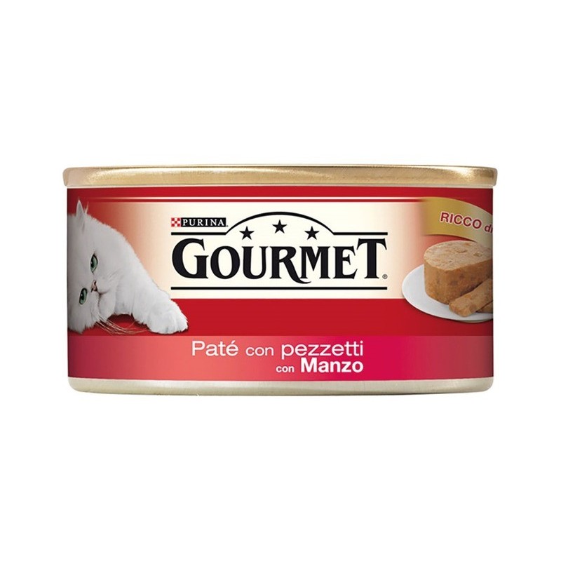 Purina Gourmet 195gr pate' con pezzetti con vitello fegato e verdure