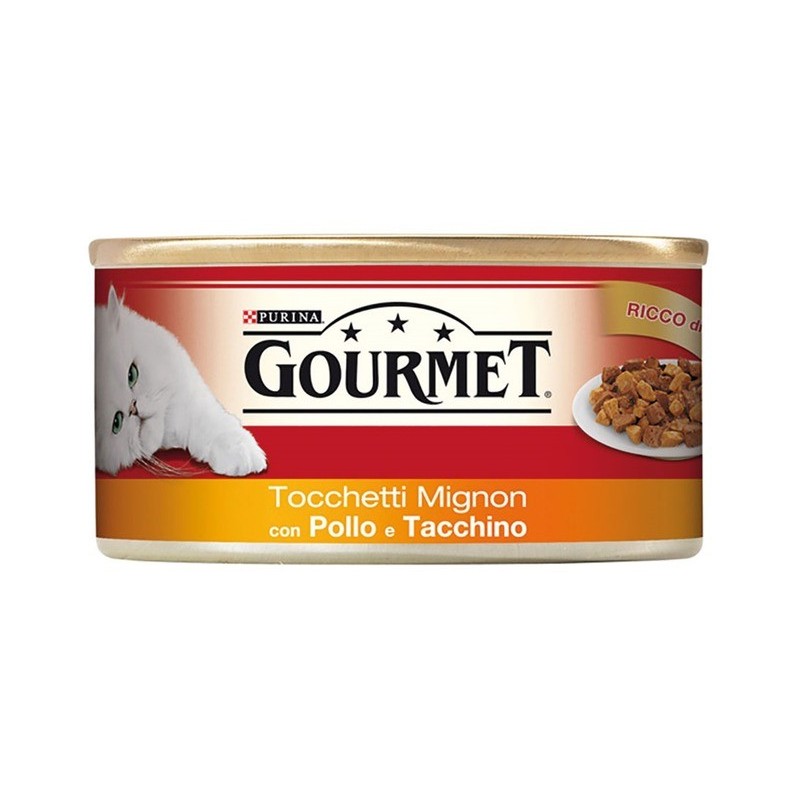 Purina Gourmet 195gr tocchetti mignon con pollo e tacchino