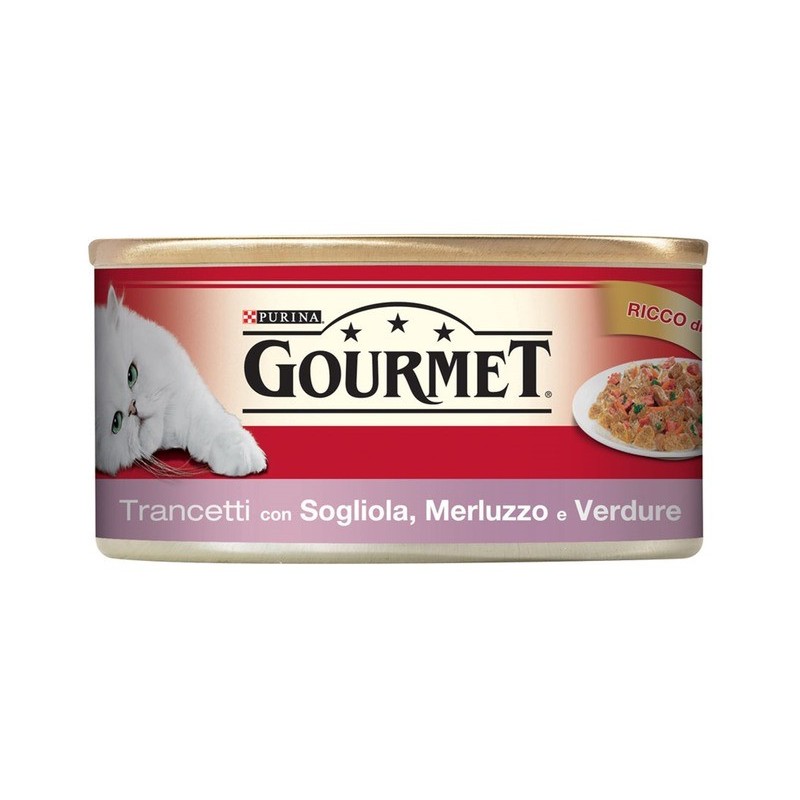 Purina Gourmet 195gr trancetti in gelee con sogliola merluzzo e verdure