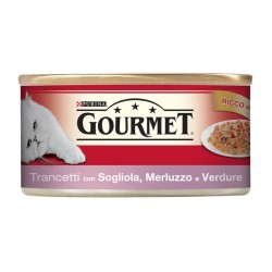 Purina Gourmet 195gr trancetti in gelee con sogliola merluzzo e verdure