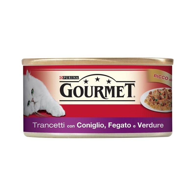 Purina Gourmet 195gr trancetti in gelee con coniglio fegato e verdure