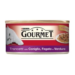 Purina Gourmet 195gr trancetti in gelee con coniglio fegato e verdure