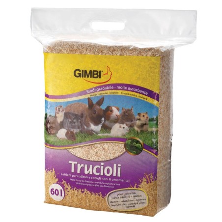 Gimbi Lettiera a base di trucioli 15 l