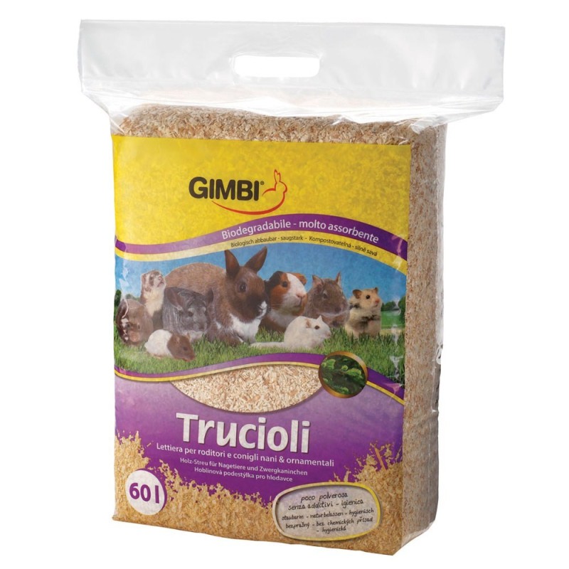 Gimbi Lettiera a base di trucioli 15 l