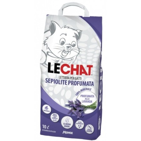 Monge LeChat Lettiera per Gatti Profumata alla Lavanda da 6,7 Kg Litri 10 