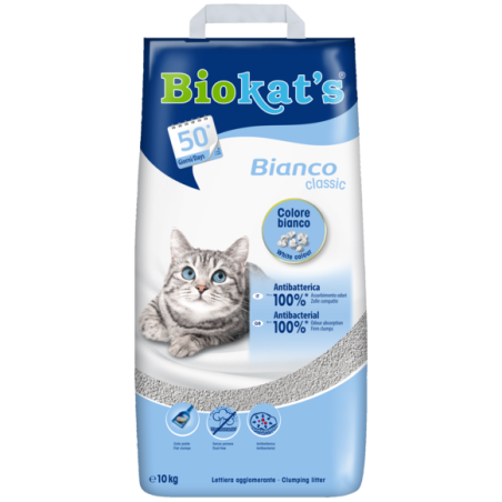 Biokat's Sabbia Bianca 10 kg Lettiera Agglomerante per Gatti