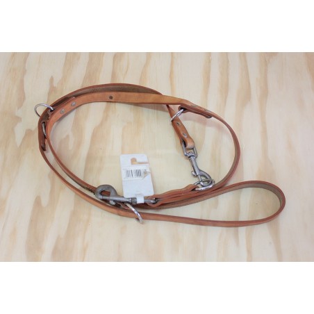 Guinzaglio d'addestramento in pelle di Bufalo marrone chiaro 1.8x230
