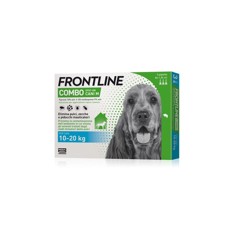 Boehringer Ingelheim Antiparassitario FRONTLINE COMBO SPOT ON CANE  (3 pipette x 1,34 ml) 10-20 Kg