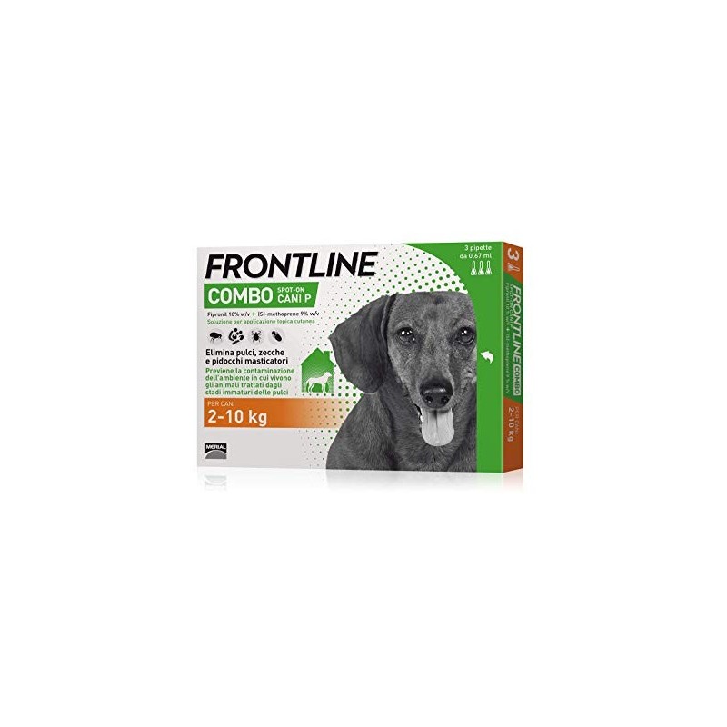 Boehringer Ingelheim Antiparassitario FRONTLINE COMBO SPOT ON CANE da 3 pipette 2-10Kg