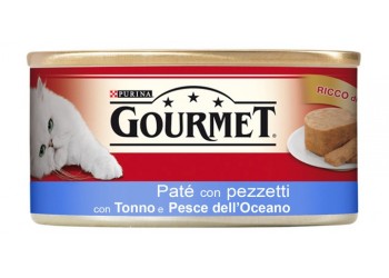 Purina Gourmet 195gr Patè con pezzetti con Tonno e Pesce dell'Oceano