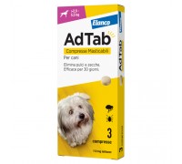 Elanco Adtab Per Cani Da >2,5 A 5,5 kg 3 Compresse Masticabili 112 mg