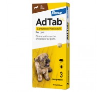 Elanco Adtab Per Cani Da 1,3 A 2,5 kg 3 Compresse Masticabili 56 mg