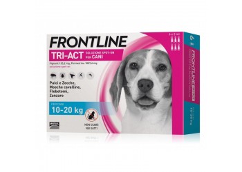 Boehringer Ingelheim Antiparassitario Frontline Tri-Act Spot-On Cani da 6 Pipette da 10 - 20 kg