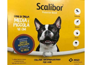 Scalibor Collare antipulci e antiparassitari per cani taglia piccola e media 48 cm small-medium A PARTIRE DA 2 CONFEZIONI IL PREZZO+ SPED. SCENDE A € 25,95