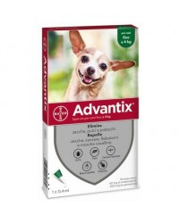 Elanco Antiparassitario Advantix Spot-on per cani 0 - 4 kg conf.da 4 pipette da 0,4 ml € 4,925 cadauna 