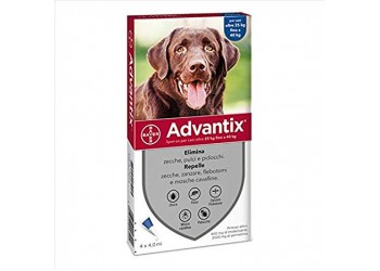 Bayer Antiparassitario Advantix Spot-on per cani (oltre 25Kg fino a 40kg) conf.da 4 pipette € 6,10 cadauna 