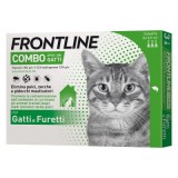 Frontline Combo Spot On Antiparassitario per Gatti e Furetti da 6 pipette da 0,5 ml Previene la Contaminazione dell'Ambiete
