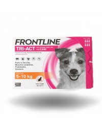 MERIAL Frontline Tri-Act SPOT-ON cani S da 6 pipette da 5 - 10 kg 
