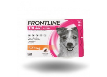 Boehringer Ingelheim Frontline Tri-Act Spot-On Antiparassitario per Cane S da 6 Pipette da 5 - 10 kg 