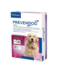 PREVENDOG confezione da 2 collari 1,304 Deltametrina COLLARE 75 cm antiparassitari Contro pulci, zecche, flebotomi fino a 6 mesi