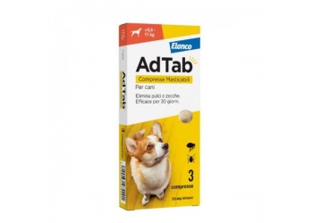 Elanco Adtab Per Cani Da >5,5 A 11 kg 3 Compresse Masticabili 225mg