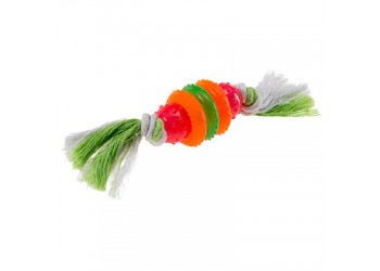 Ferplast Gioco per cani in gomma termoplastica con cotone annodato Pa 6417