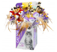 GIMCAT GATTO TEASER CON PELUCHE gioco per gatti 