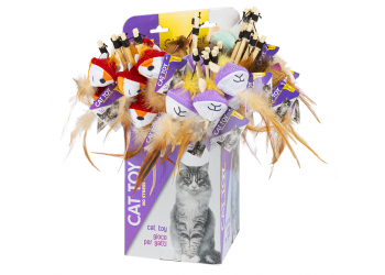 GIMCAT GATTO TEASER CON PELUCHE gioco per gatti 