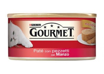 Purina Gourmet 195gr pate' con pezzetti con manzo