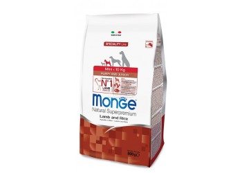 Monge SUPERPREMIUM mini adult agnello e riso per cane da 800 gr