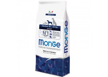 Monge Superpremium Medium Senior da 12 kg cane anziano