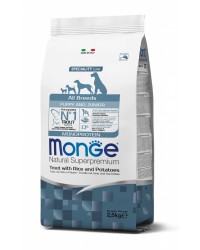 Monge Superpremium All Breeds Puppy & Junior trota riso e patate da kg 12