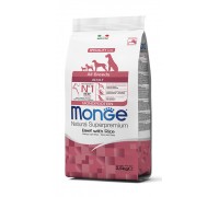 MONGE SUPERPREMIUM All Breeds Adult Monoproteico  Manzo con Riso da kg 2,5