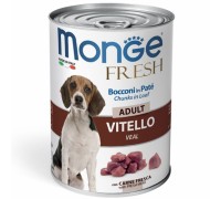 Monge Fresh Bocconi in Paté con Vitello  Adult da gr 400