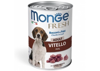 Monge Fresh Bocconi in Paté con Vitello  Adult da gr 400