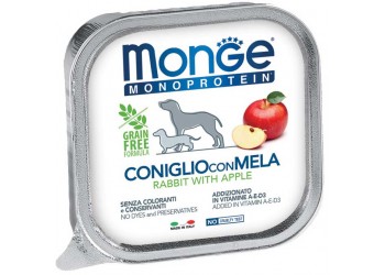 Monge dog fruits coniglio e mela monoproteico da 150 gr 