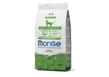 Monge Natural Superpremium Monoproteico Gatto Adulto Coniglio da kg 1,5 