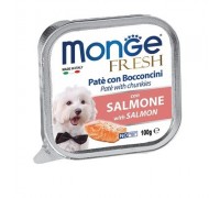 Monge SUPERPREMIUM Fresh Patè e bocconcini con salmone 100 gr