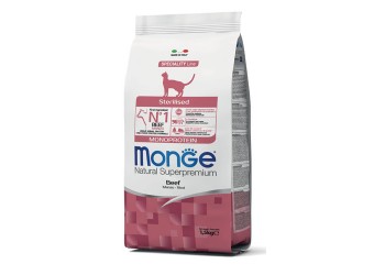 Monge Natural Superpremium Monoproteico Sterilizzato Gatto Adulto Manzo da kg 1,5