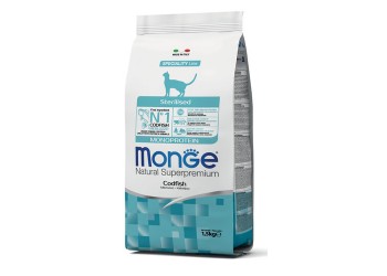 Monge Natural Superpremium Monoproteico Sterilizzato Gatto Adulto Merluzzo da kg 1,5