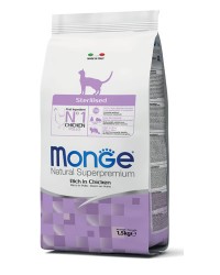 Monge Natural Superpremium Gatto Adult Sterilizzato Ricco di Pollo da gr 400