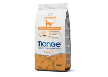 Monge Natural Superpremium Gatto Adult Light Tacchino da kg 1,5