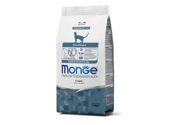 Monge Natural Superpremium Monoproteico Strerilizzato trota da kg 10